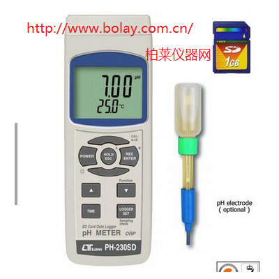 路昌LUTRON PH-230SD酸堿度計SD卡記