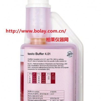 德國德圖testo pH緩沖液4.01，劑量