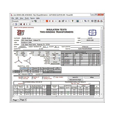 MEGGER PowerDB Pro驗(yàn)收維護(hù)測試數(shù)