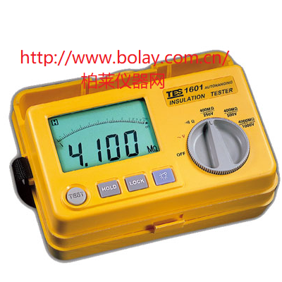 泰仕TES-1601數(shù)位式自動(dòng)換擋絕緣測